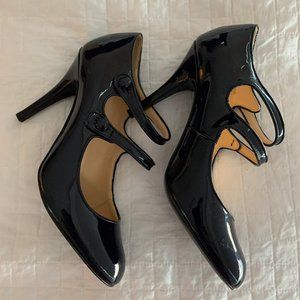 J Crew Patent Leather Navy Pump